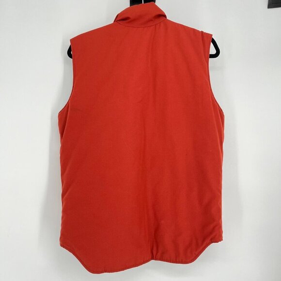 Allti Of Santa Fe Orange & Blue  Puffer‎ Vest Mens M Thinsulate 3M Insulation - Picture 4 of 7